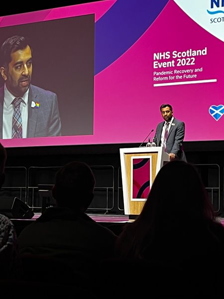 Humza Yousaf, Cabinet Secretary for Health and Social Care, welcomes everyone to the conference