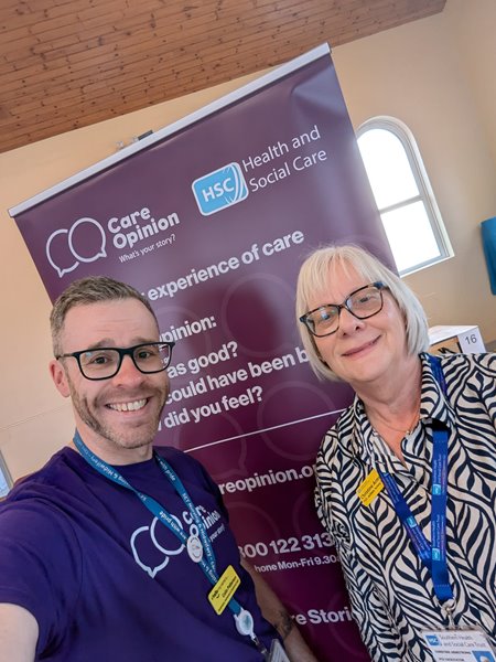 Christine (PCE Facilitator - SHSCT) and Colin (SEHSCT)