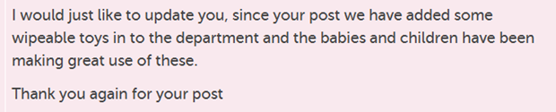 Excerpt from staff response